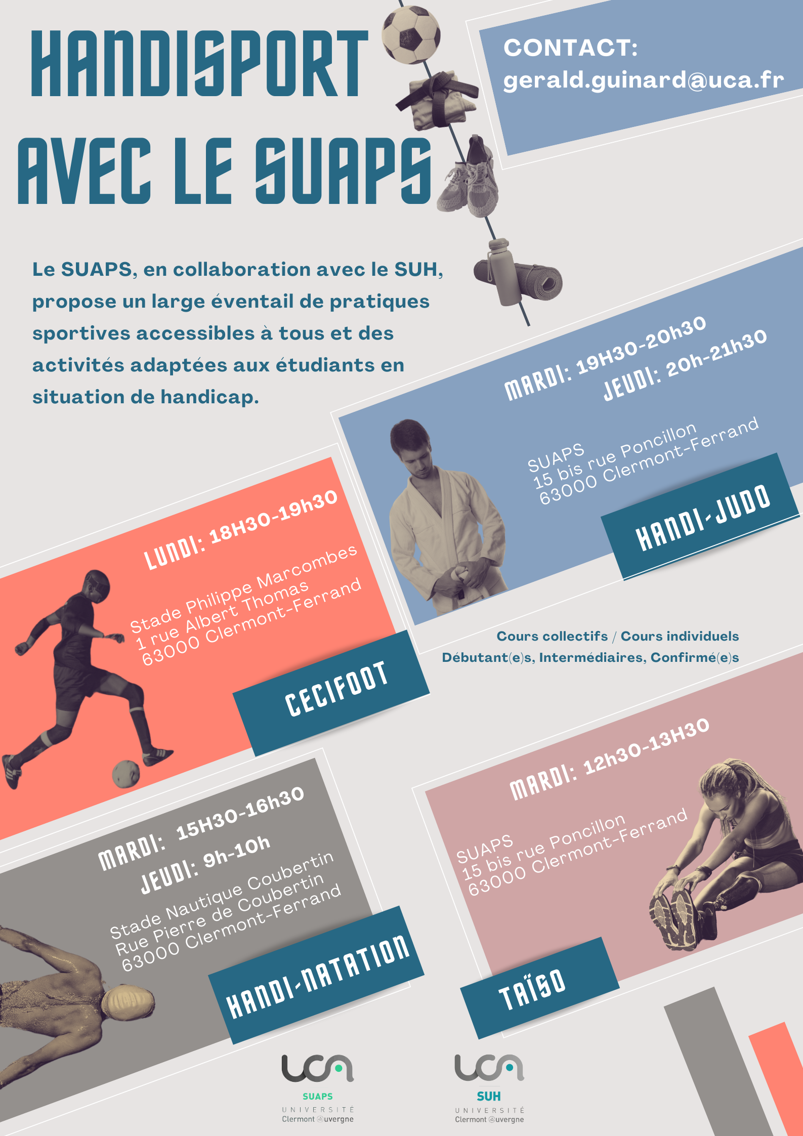 Affiche activités adaptées 2024-2025